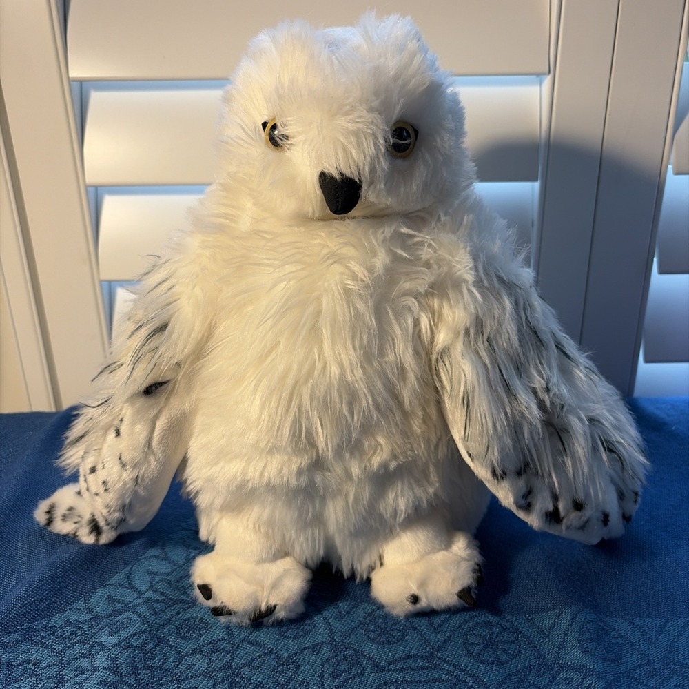 Harry Potter Hedwig Electronic Interactive Plush Puppet 12" Noble Collection Owl